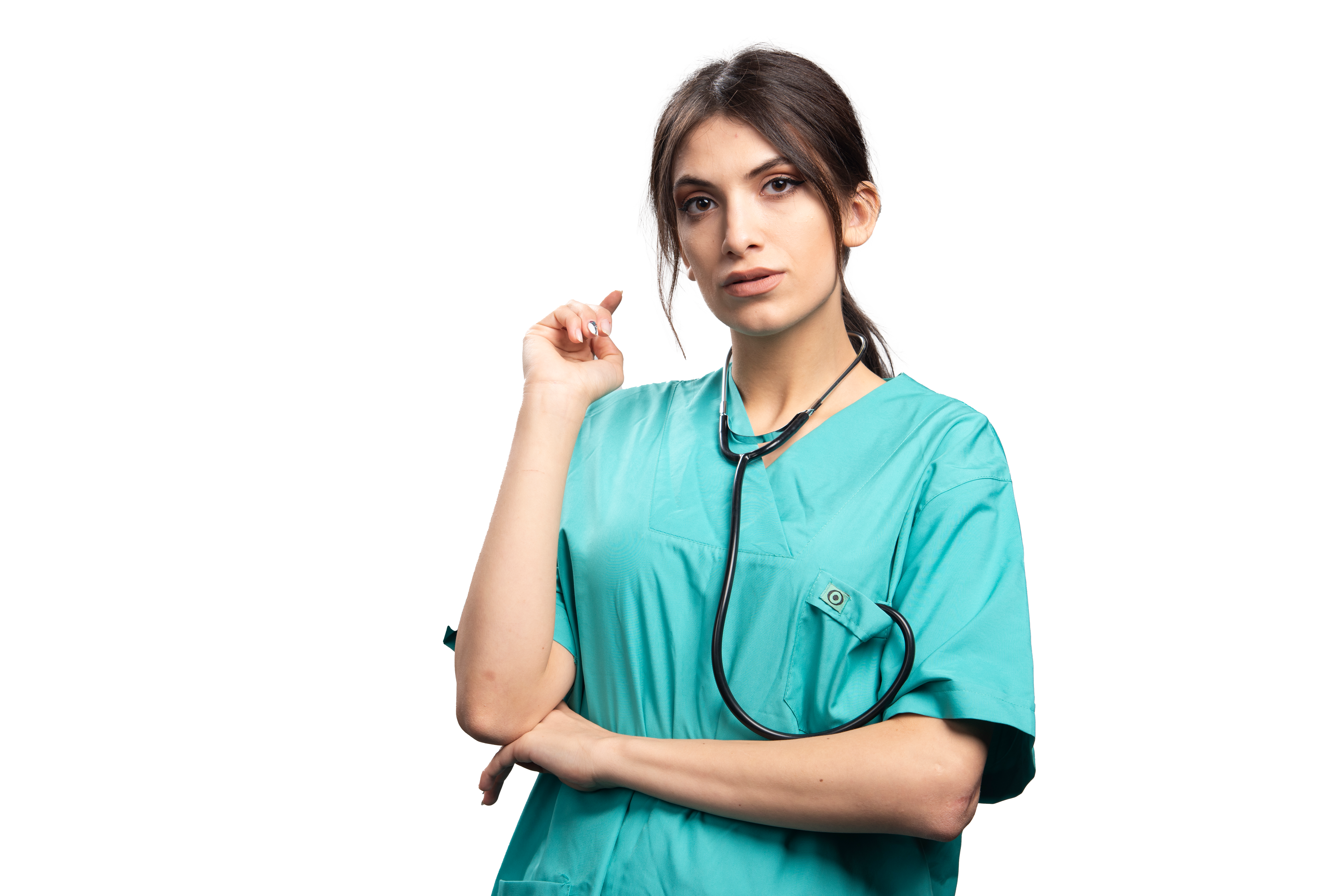 Smiling healthcare professional